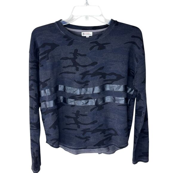 Sundry Camo Trapeze Long Sleeve Oversized Sweatshirt XS - Picture 2 of 8